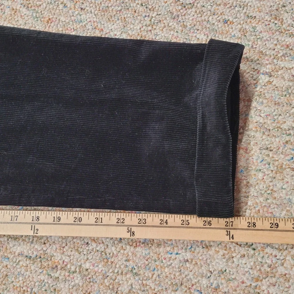 Polo Ralph Lauren Corduroy‎ Pants Mens 36x27 Black Classic Fit Cuffed Trousers